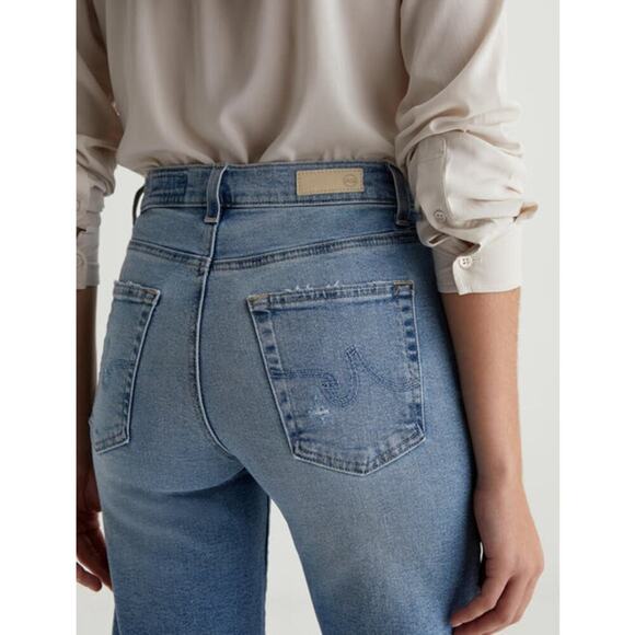 NWT AG Saige Wide Leg Crop High Rise Fit Womens Size 32 - Picture 6 of 16